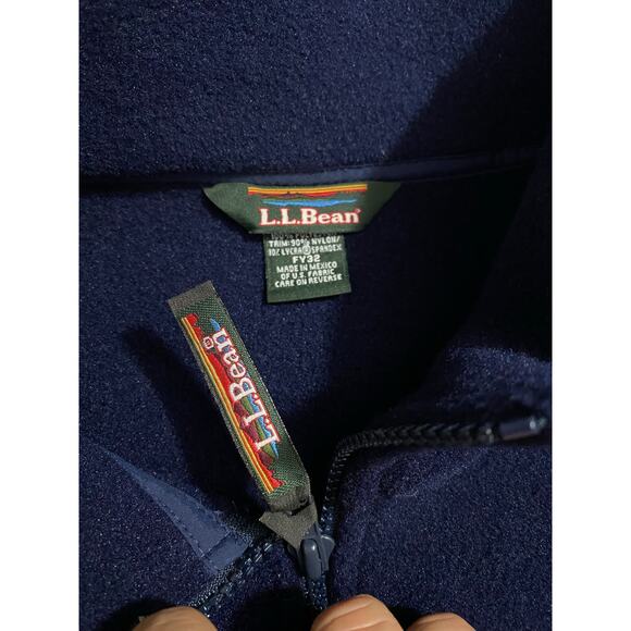 L.L.Bean Half-Zip Fleece Pullover – Men’s 2XL, Blue Soft Midweight Layer - Picture 9 of 9